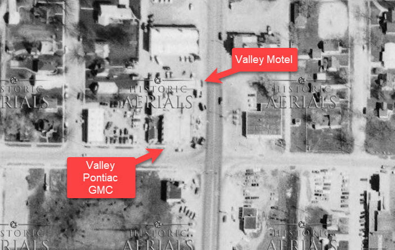Valley Motel - 1966 Aerial